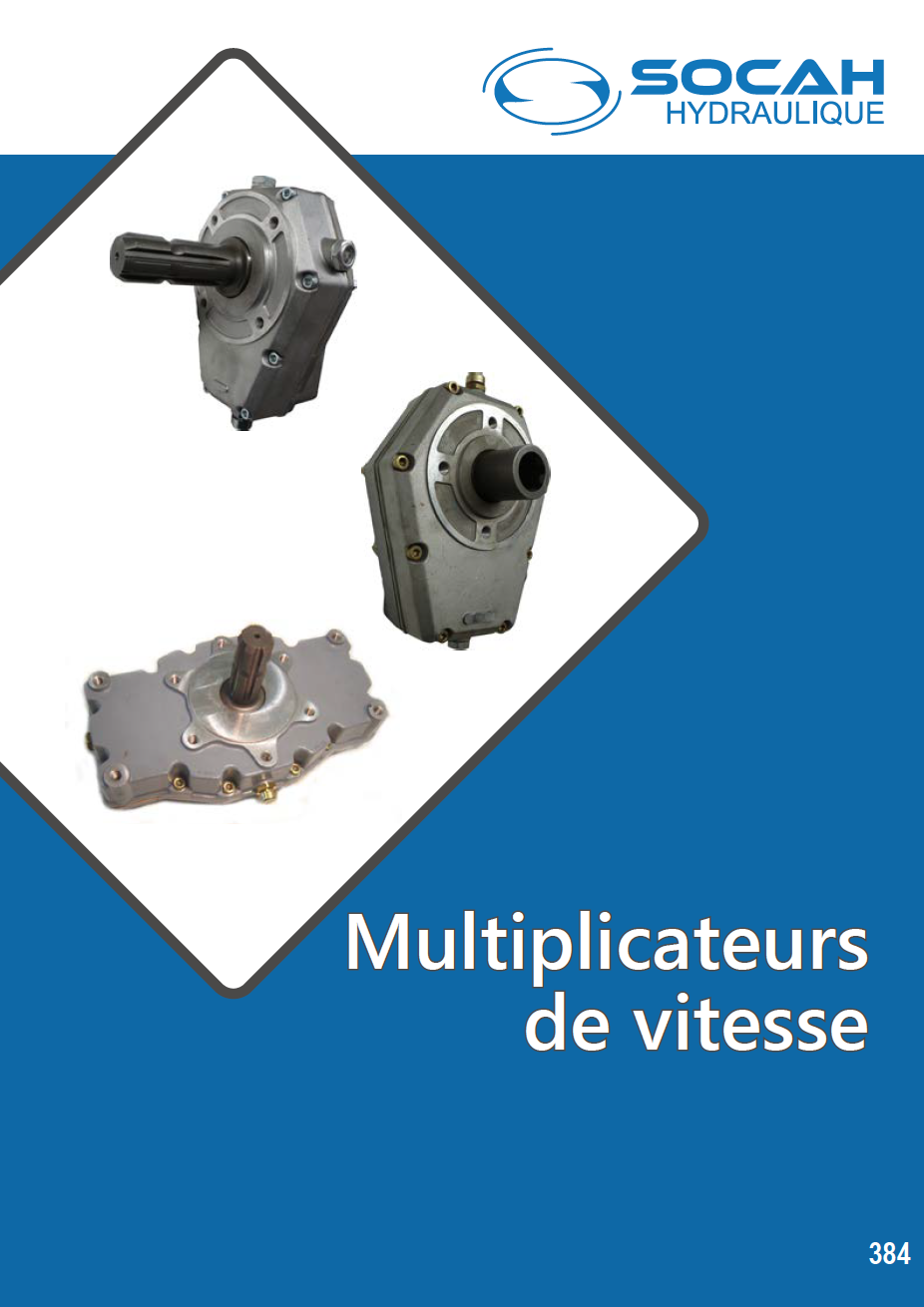 Fiche technique multiplicateurs de vitesse