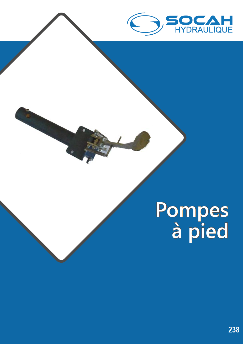 Fiche technique pompes à pied