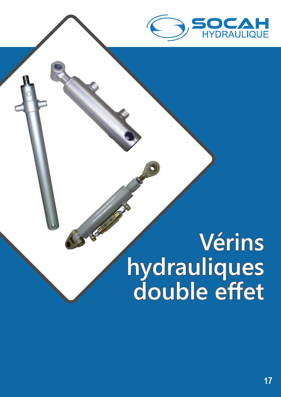 Fiche technique vérins hydrauliques double effet