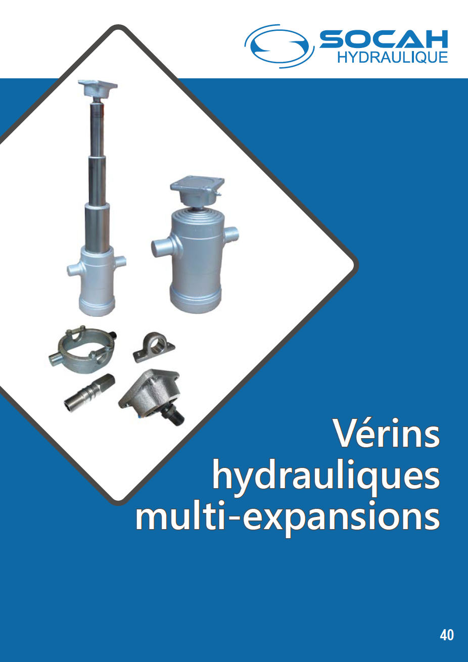 Fiche technique vérins hydrauliques multi-expansions