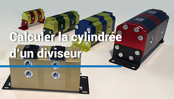 Comment calculer la cylindrée d’un diviseur de débit à engrenages ?