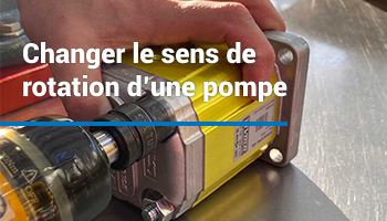 Changer le sens de rotation d’une pompe Vivoil.